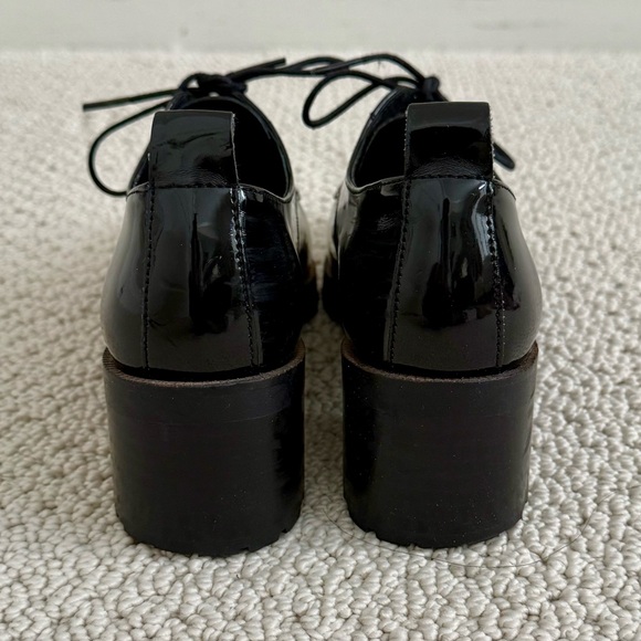 Anthro Sixtyseven Patent Leather Lace Up Shoes - Picture 4 of 9